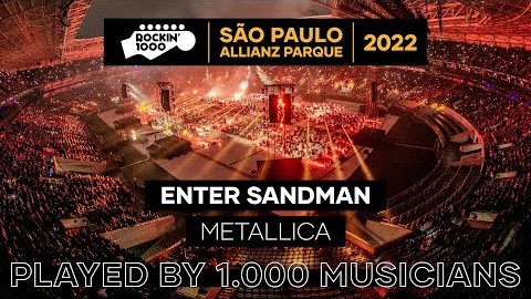 1000 musicians perform Enter Sandman