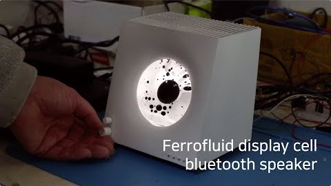 DIY Ferrofluid bluetooth speaker